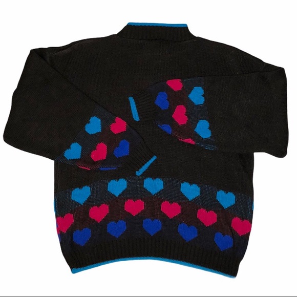 ❌SOLD❌ VTG Cats & Hearts Sweater - Picture 3 of 4